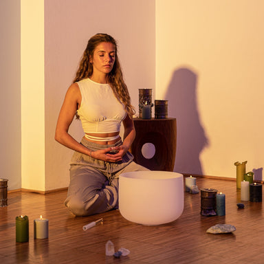 432 Hz 13" Crystal Singing Bowl Note D - Sacral Chakra - Crystal Singing Bowls