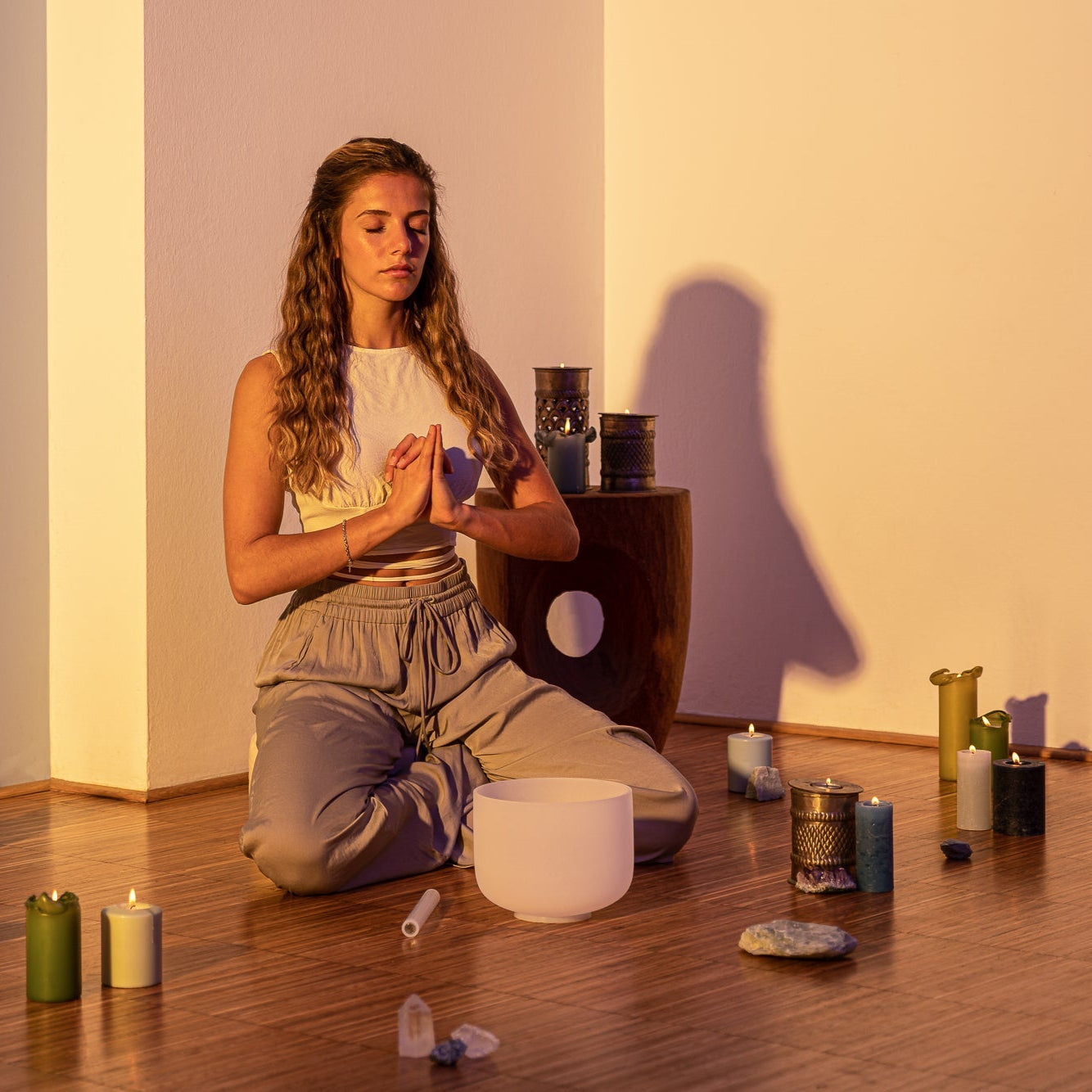 432 Hz 8" Crystal Singing Bowl Note B - Crown Chakra - Crystal Singing Bowls