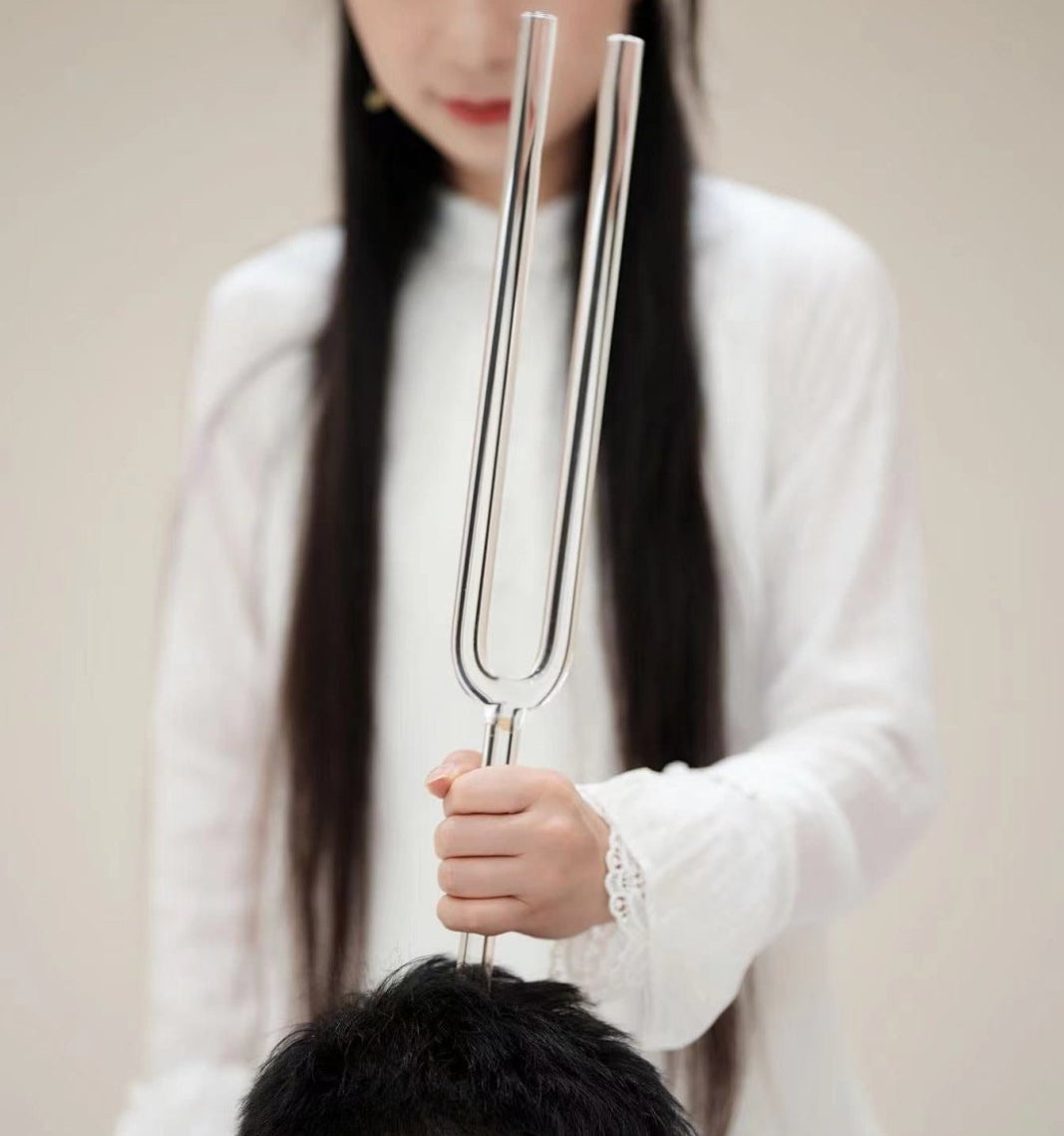 17” Crystal Quartz Tuning Fork Note C 16 mm - Crystal Tuning Forks