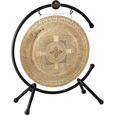 22" Premium Indian Wind Gong Hand Engraved Mantras - Indian Premium Wind Gong