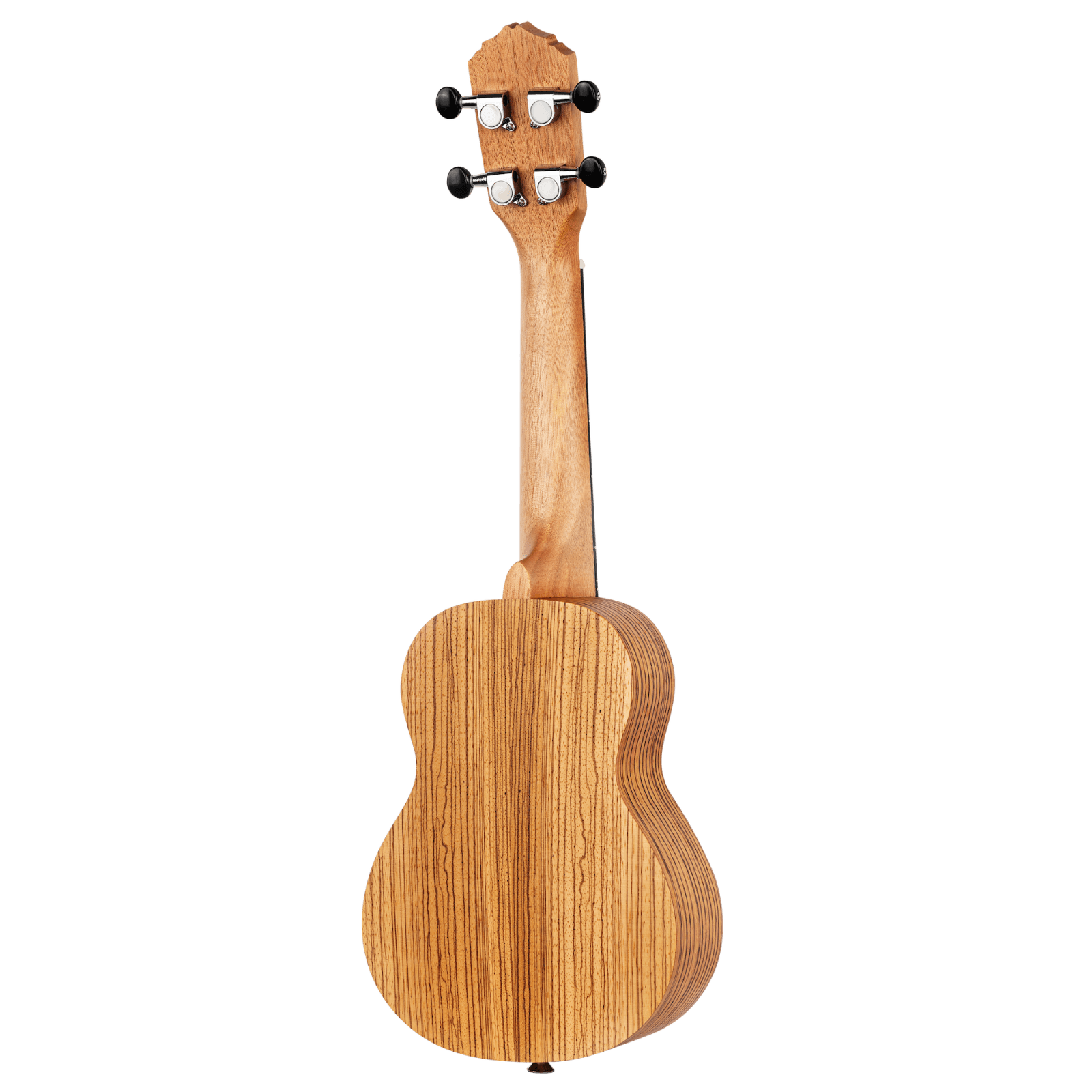 Timber Series Soprano Ukulele - Natural Zebrawood Acoustic with Gig Bag - Timber Series Ukukele