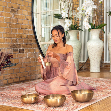 Cosmos Therapy Singing Bowls Large Set of 4 - Cosmos Therapy Series Singing Bowl Set