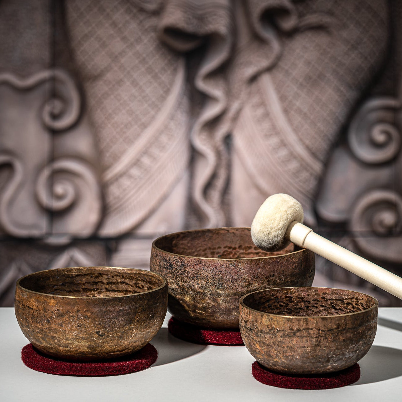 Origin Raw Singing Bowls Complete Set of 3 - Origin Series Singing Bowl Set
