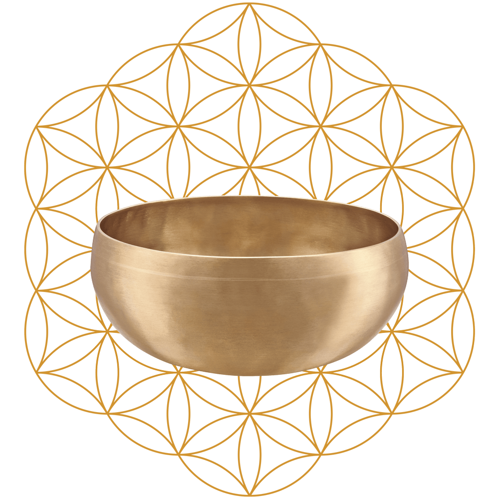 Flower Of Life Synthesis Singing Bowl 8" / 1000g - Synthesis Singing Bowls