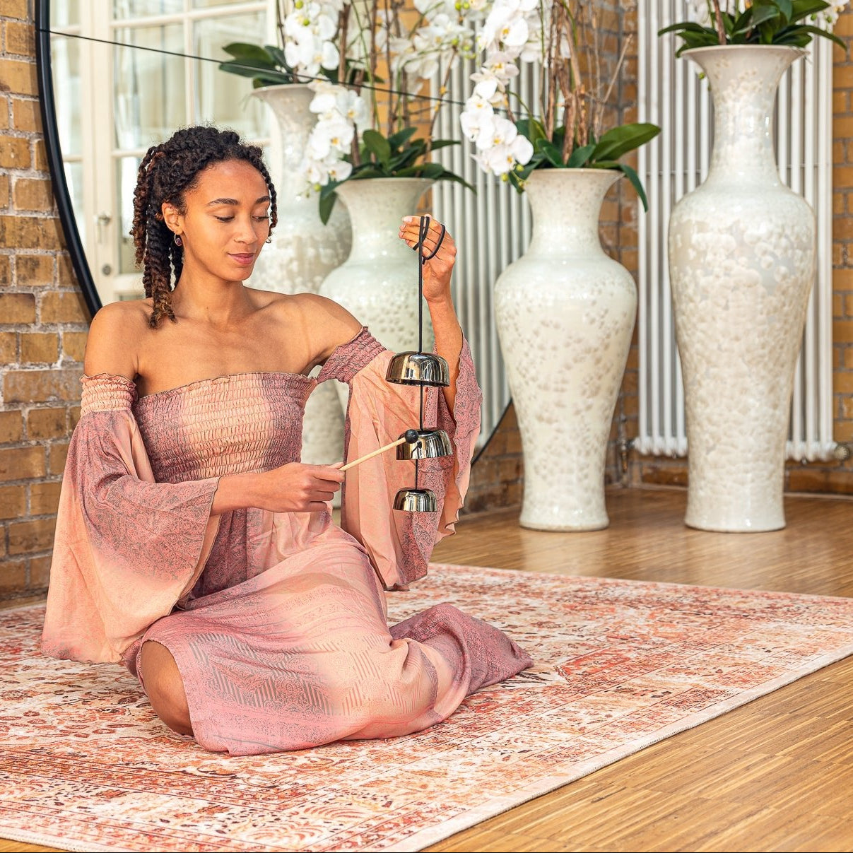 Zen Hanging Singing Bowls Bell Chimes Set of 3 - Zen Singing Bowl Set