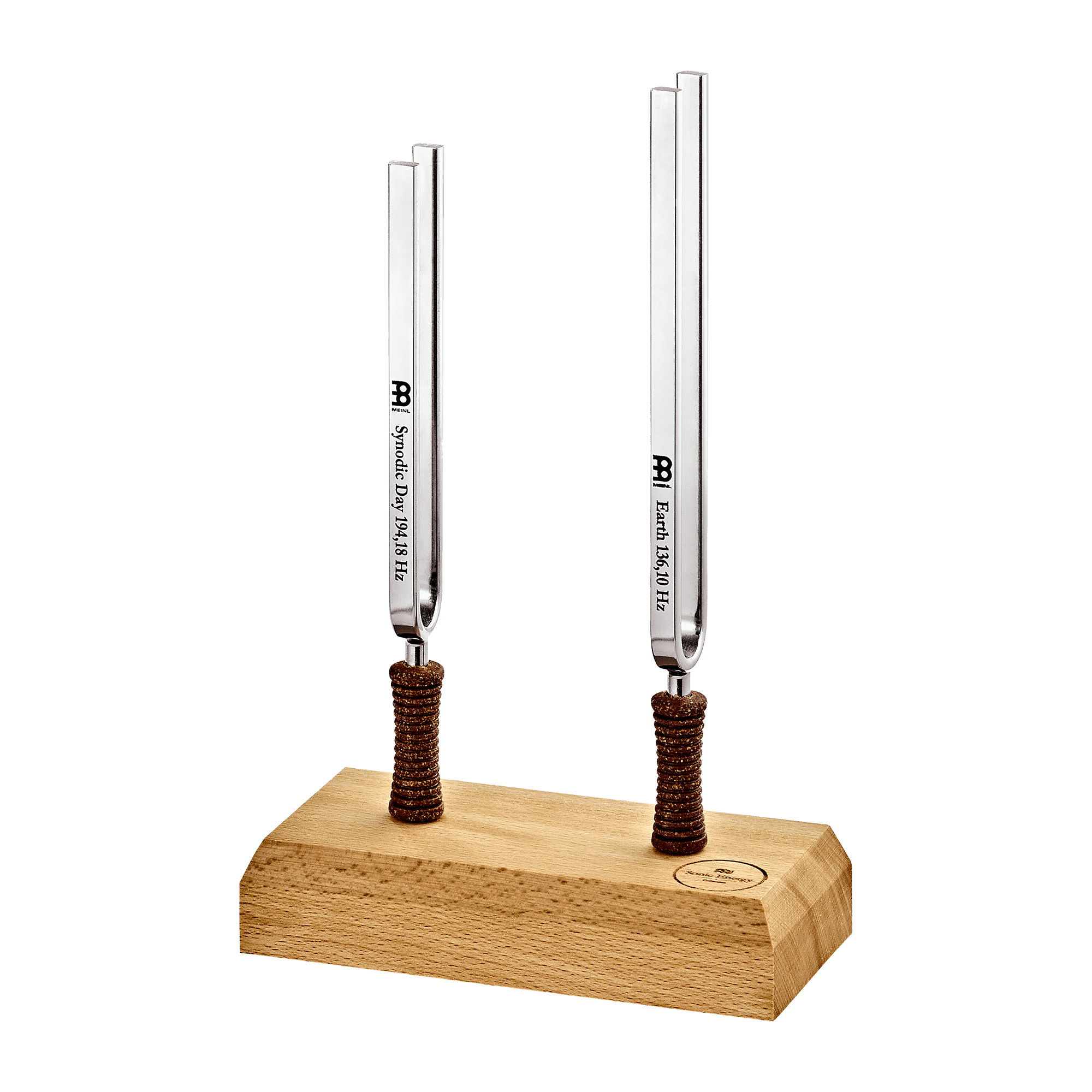 Double Tuning Fork Stand - Handmade Wooden Holder for 2 - Tuning Fork Holder