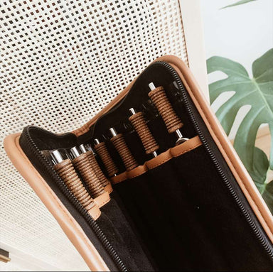 Chakra 7 Tuning Fork Set With a Leather Case - Hand Bells & Chimes