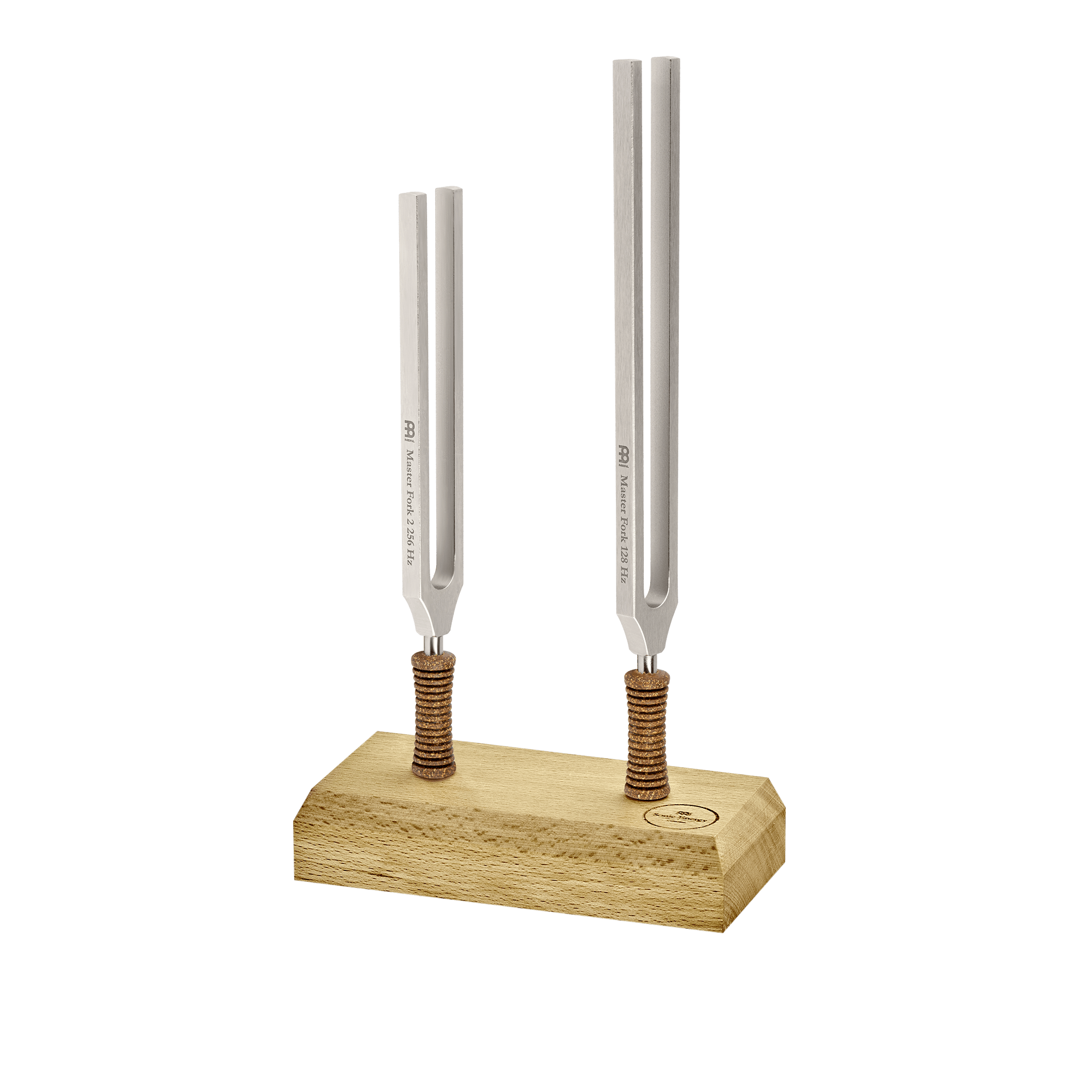 Master Tuning Fork Set - Premium Weighted Steel 128 Hz / 256 Hz - Hand Bells & Chimes