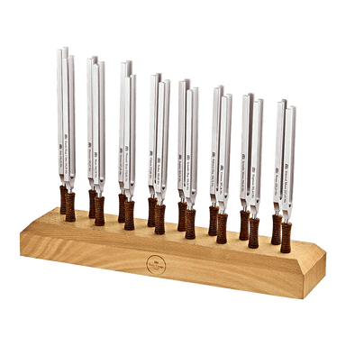 Premium Weighted Therapy Tuning Fork Set of 16 - Sound Therapy Tuning Forks