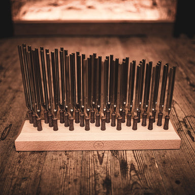 Premium Weighted Therapy Tuning Fork Complete Set 27 pcs - Sound Therapy Tuning Forks