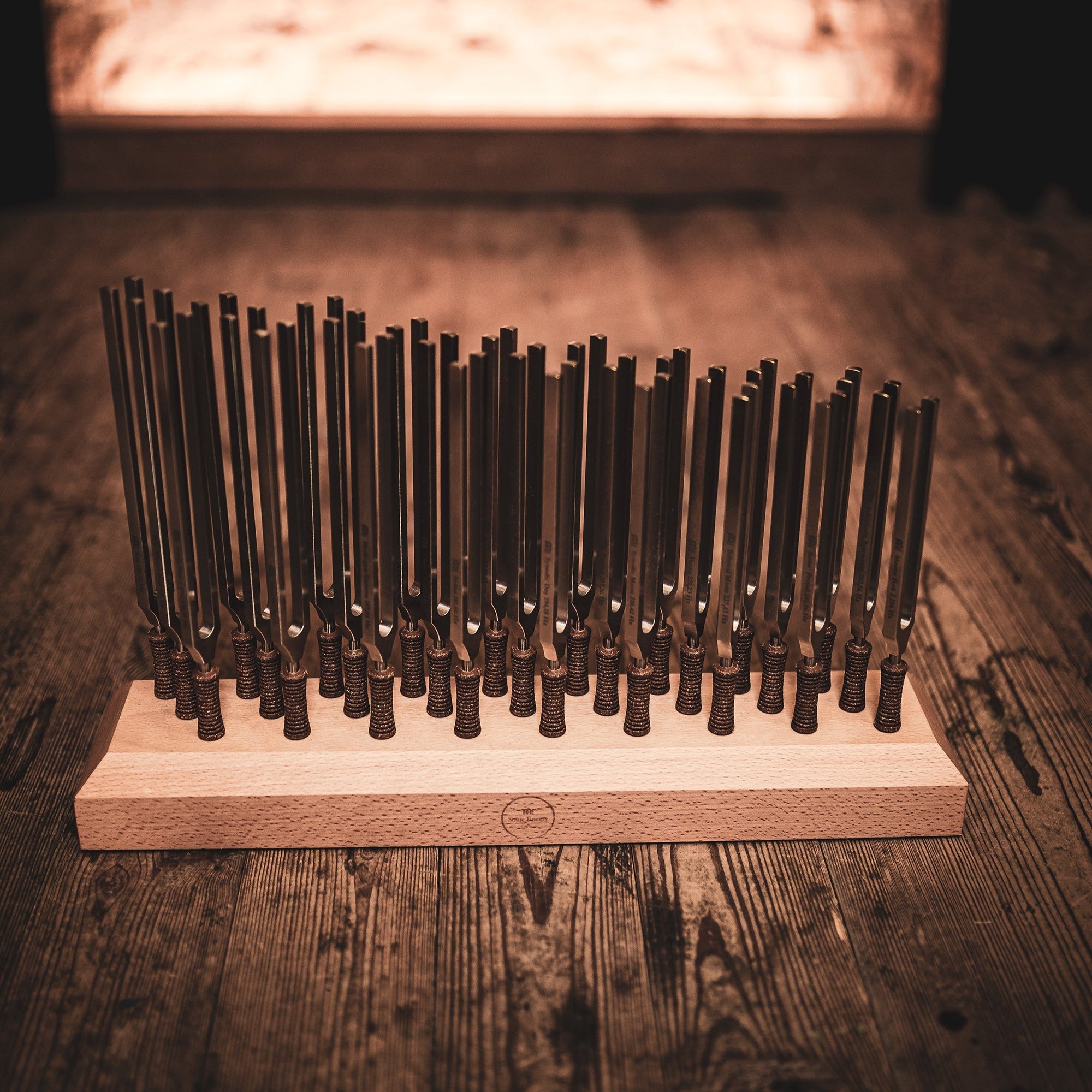 Premium Weighted Therapy Tuning Fork Complete Set 27 pcs - Sound Therapy Tuning Forks