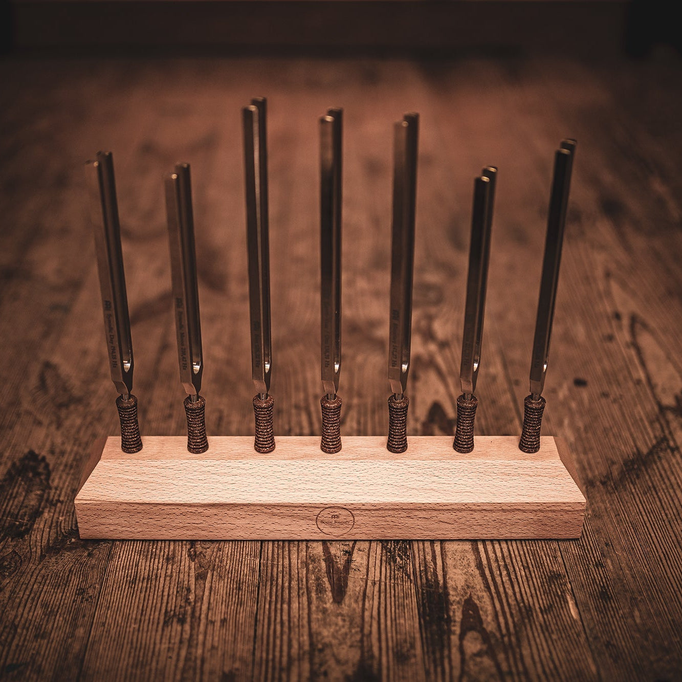 Premium Weighted Therapy Tuning Fork Chakra Set of 7 - Sound Therapy Tuning Forks